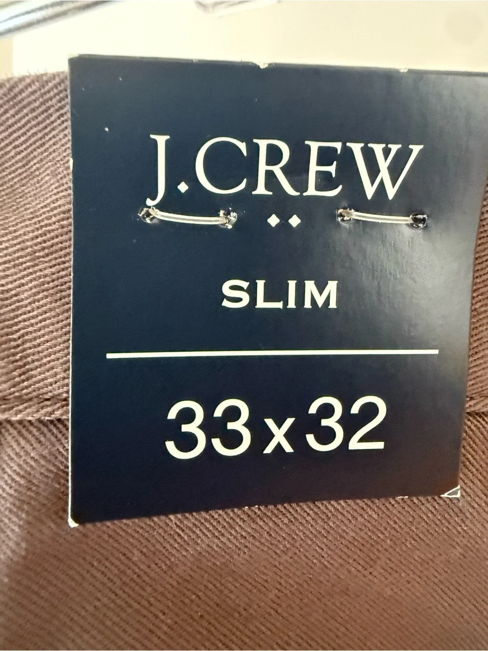 J.Crew Factory Slim Fit Flex chino pants, size 33x32. New with tags.